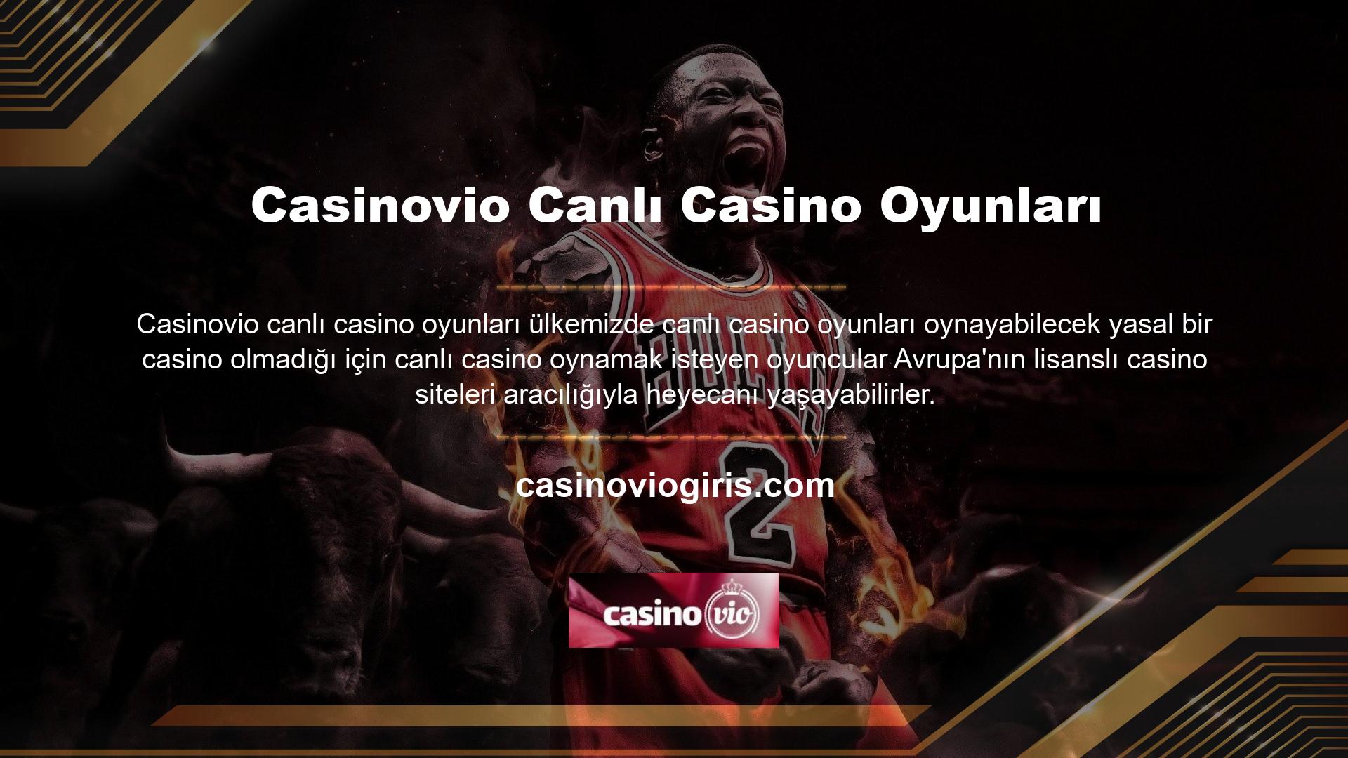 Casinovio web sitesi, oyuncularına canlı bir casino yerine erotik canlı casino oyunları sunmaktadır